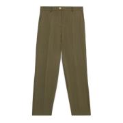 Oltre Tencel Blandning Skinny Byxor Green, Dam