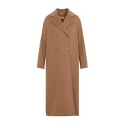 Max Mara Dubbelknäppt kappa Brown, Dam