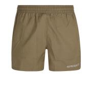 Represent Grön Bomullsblandning Shorts med Elastisk Midja Green, Herr