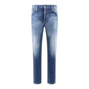 Dsquared2 Cool Guy Bomullsjeans med Logopatch Blue, Herr