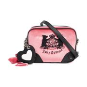 Juicy Couture Eko-Läder Crossbody Väska Rosa/Svart Multicolor, Dam