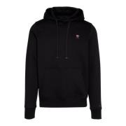 Tommy Hilfiger Herr Sweatshirt Kontraststil Logo Black, Herr