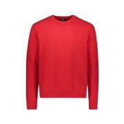 Paul & Shark Ullblandning Crew Neck Sweater Red, Herr