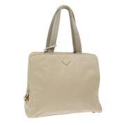 Prada Vintage Pre-owned Nylon prada-vskor Beige, Dam