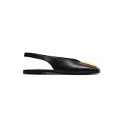 Balmain Flat Eden Slingbacks Black, Dam