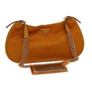 Prada Vintage Pre-owned Nylon prada-vskor Orange, Dam