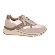 Gabor Beige Dam Sneaker med enkla dragkedjor Multicolor, Dam