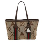 Gucci Vintage Pre-owned Canvas totevskor Beige, Dam