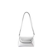 Osoi Silver Läder Crossbody Väska Gray, Dam