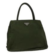 Prada Vintage Pre-owned Nylon prada-vskor Green, Dam