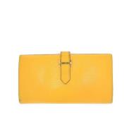 Hermès Vintage Pre-owned Laeder plnbcker Yellow, Dam