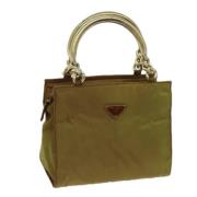 Prada Vintage Pre-owned Nylon prada-vskor Green, Dam