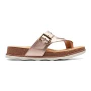 Clarks Kvinnors Crepe Sandal Rosa Multicolor, Dam