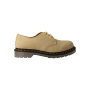 Dr. Martens Stiliga läderflats för kvinnor Beige, Dam