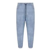 Emporio Armani Denim Byxa Fem Ficka Ljusblå Blue, Herr