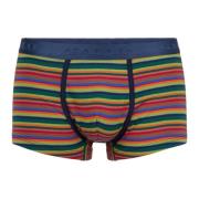 Gallo Grön Randig Bomullsboxershorts Multicolor, Herr