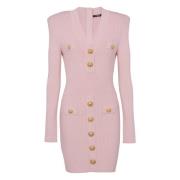 Balmain Rose Clair Klänning Pink, Dam