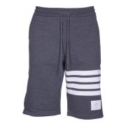 Thom Browne Grå Bomull Bermuda Shorts med Dragsko Gray, Herr