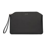 Liu Jo Kvinnors Caliwen Envelope Clutch i Svart Ekologiskt Läder Black...