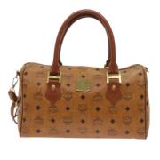 MCM Pre-owned Pre-owned Canvas handvskor Brown, Dam