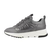 Geox Stiliga Sneakers för Aktiv Livsstil Gray, Dam