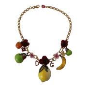 Dolce & Gabbana Sicily Fruits Statement Halsband Yellow, Dam