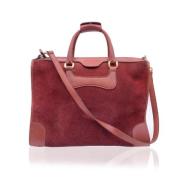 Gucci Vintage Pre-owned Laeder totevskor Red, Dam