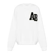 Anine Bing Sweatshirt med logo patch White, Dam