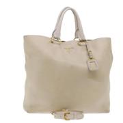 Prada Vintage Pre-owned Laeder prada-vskor Beige, Dam