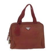 Prada Vintage Pre-owned Nylon prada-vskor Red, Dam