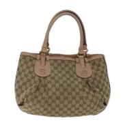 Gucci Vintage Pre-owned Canvas gucci-vskor Beige, Dam