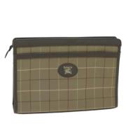 Burberry Vintage Pre-owned Canvas kuvertvskor Brown, Dam