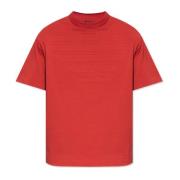 Emporio Armani Röd T-shirt med örnlogo Red, Herr