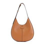 Tod's Läder Hobo Väska Brown, Dam