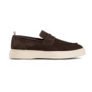 Officine Creative Suede Front Rubber Sole Frame Skor Brown, Herr