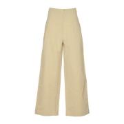 Roberto Collina Kräm Byxor Elegant Stil Beige, Dam