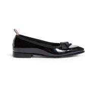 Thom Browne Quiltade Läder Ballerinaskor Black, Dam