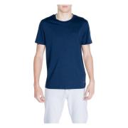 Peuterey Herr T-shirt Vår/Sommar Kollektion Blue, Herr