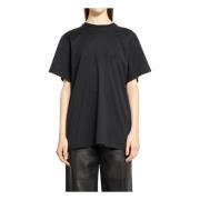 Max Mara Svart Monogram Broderad Avslappnad Passform T-shirt Black, Da...