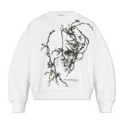 Alexander McQueen Oversize-huva White, Dam