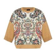 Etro Tröja med silkeinsats Multicolor, Dam