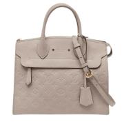 Louis Vuitton Vintage Pre-owned Laeder louis-vuitton-vskor Beige, Dam