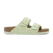 Birkenstock Klassiska Mockasinsandaler Green, Dam