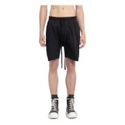 Thom Krom Svarta Stretch Bomull Nylon Shorts Black, Herr