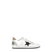 Golden Goose Vita Läder Glitter Sneakers White, Dam