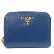 Prada Vintage Pre-owned Laeder plnbcker Blue, Dam