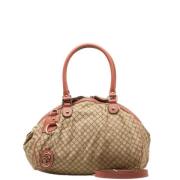 Gucci Vintage Pre-owned Canvas handvskor Beige, Dam