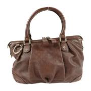 Gucci Vintage Pre-owned Laeder handvskor Brown, Dam