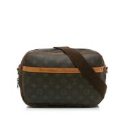 Louis Vuitton Vintage Pre-owned Canvas axelremsvskor Brown, Dam