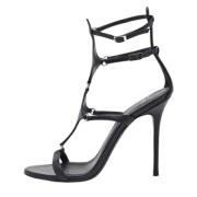 Giuseppe Zanotti Pre-owned Pre-owned Laeder sandaler Black, Dam